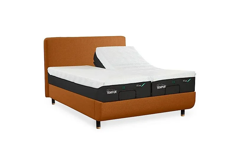 Arc Ergo Smart Base Bed Frame with Form Headboard - King Size - Natural Ash