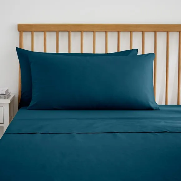 Pure Cotton Kingsize Pillowcase Pair