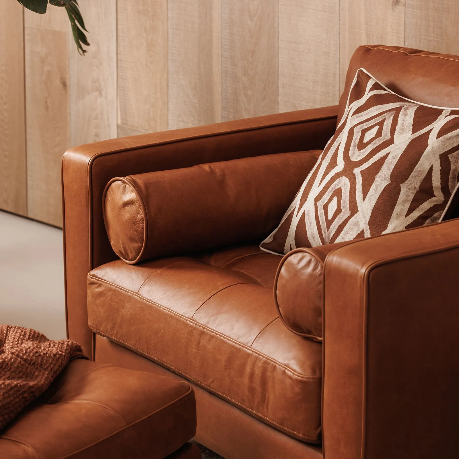 Hemingway Armchair, Brown Leather | Barker & Stonehouse 3