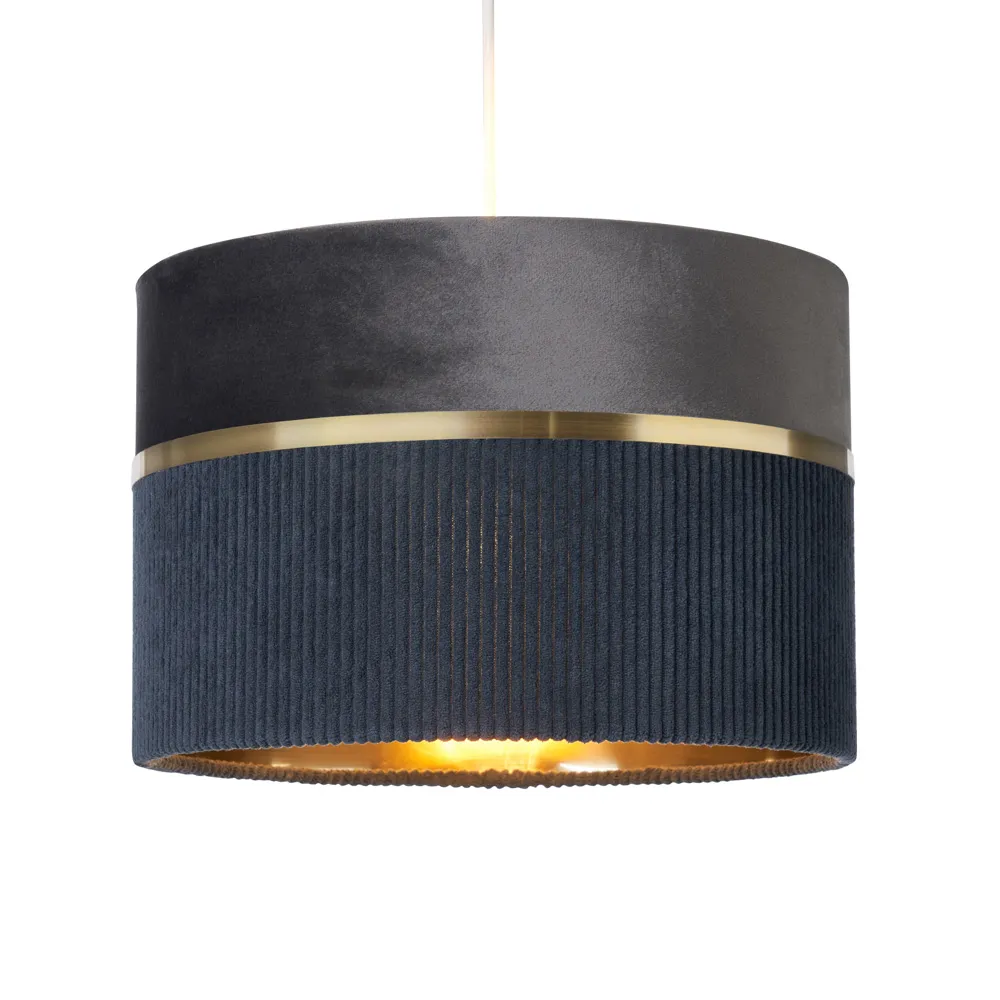 Violet 30cm Mixed Fabric Easyfit Shade, Grey 1