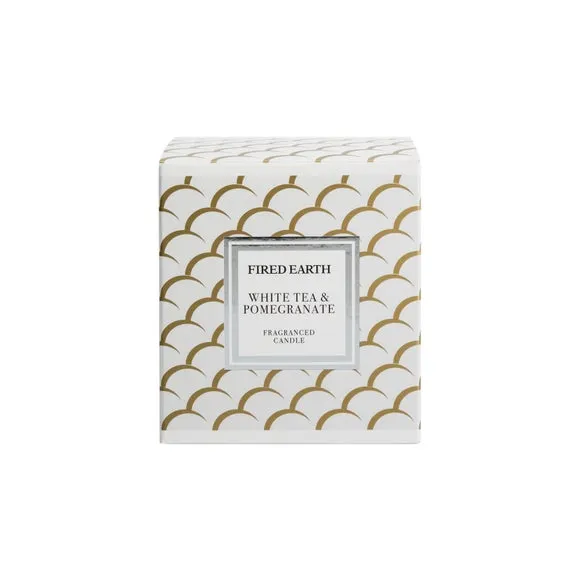 Fired Earth White Tea & Pomegranate Candle 3