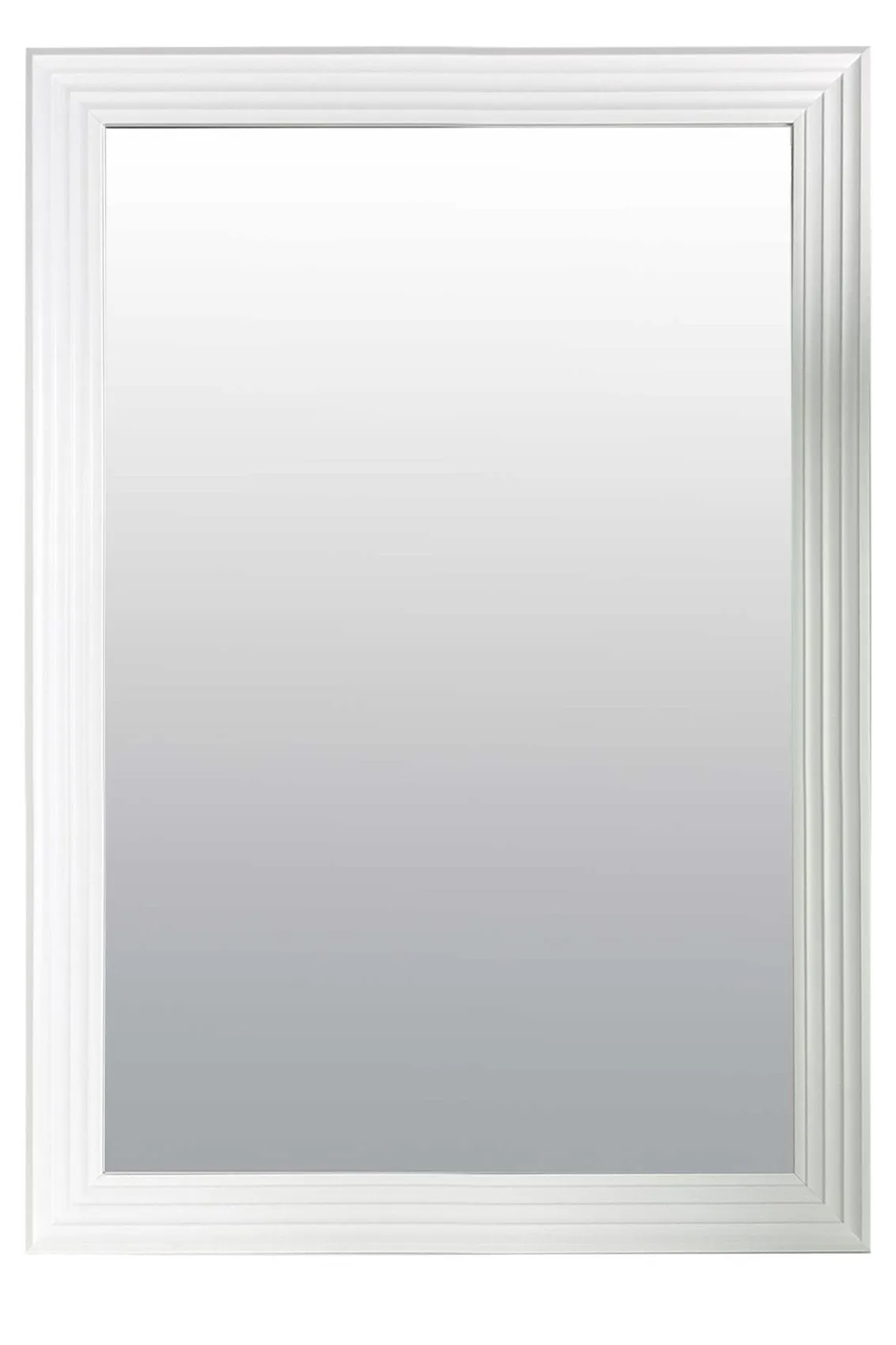 MirrorOutlet New Modern Bright White layered Wall Mirror 5ft6X3ft6 1672mmX1060mm 3
