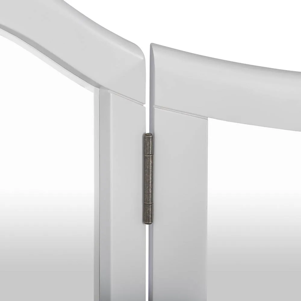 Statement Furniture Romance 3-Way Dressing Table Mirror in Light Grey 3