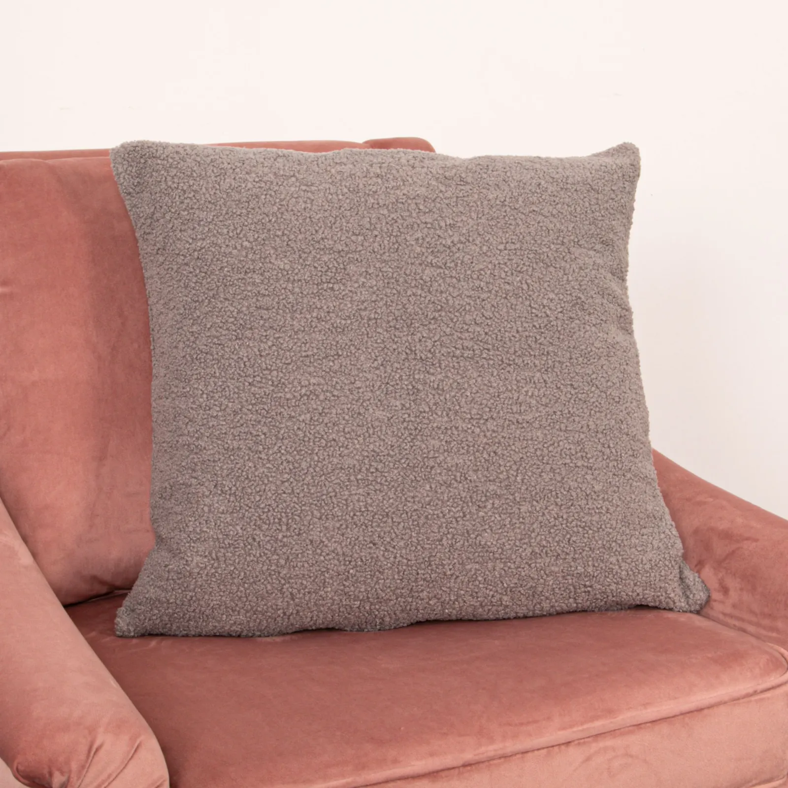 Native Home & Lifestyle Grey Teddy Cushion Cover