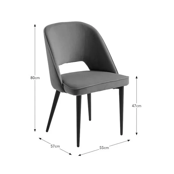 Lillia Velvet Dining Chair 6