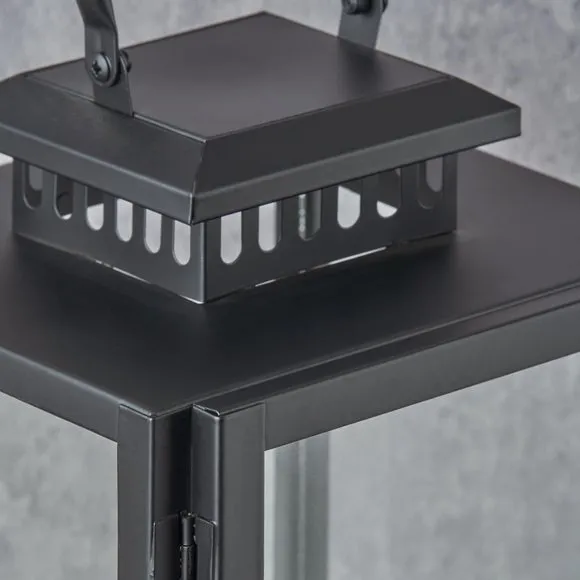 Metal & Glass Rectangular Lantern 3