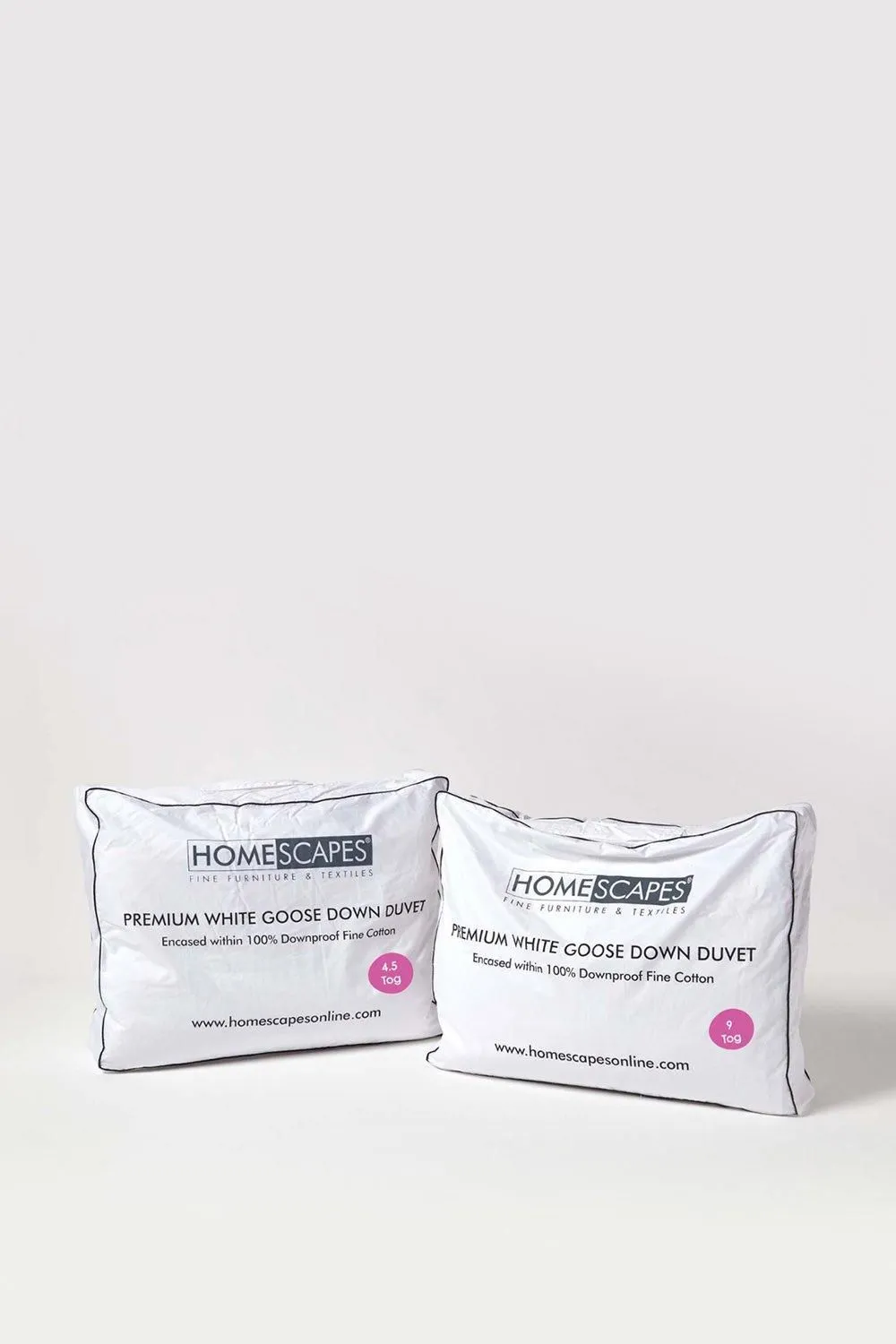 Homescapes Premium White Goose Down 13.5 Tog All Seasons Duvet