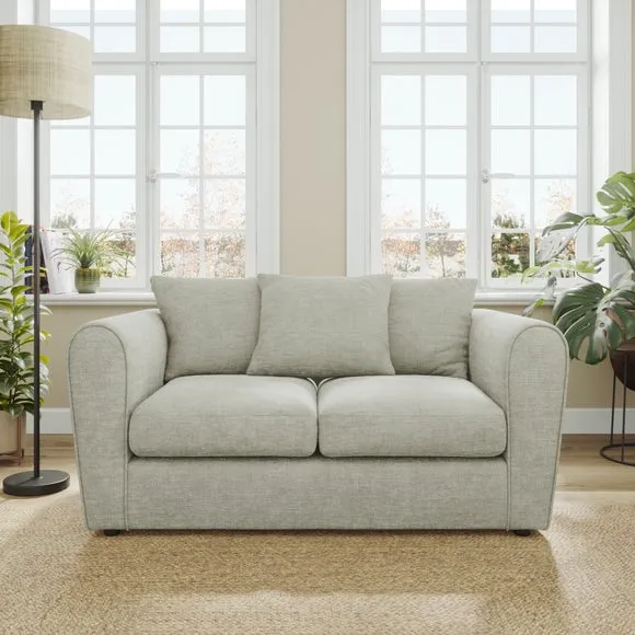 Blake Curved Arm Chunky Chenille 2 Seater Sofa 1