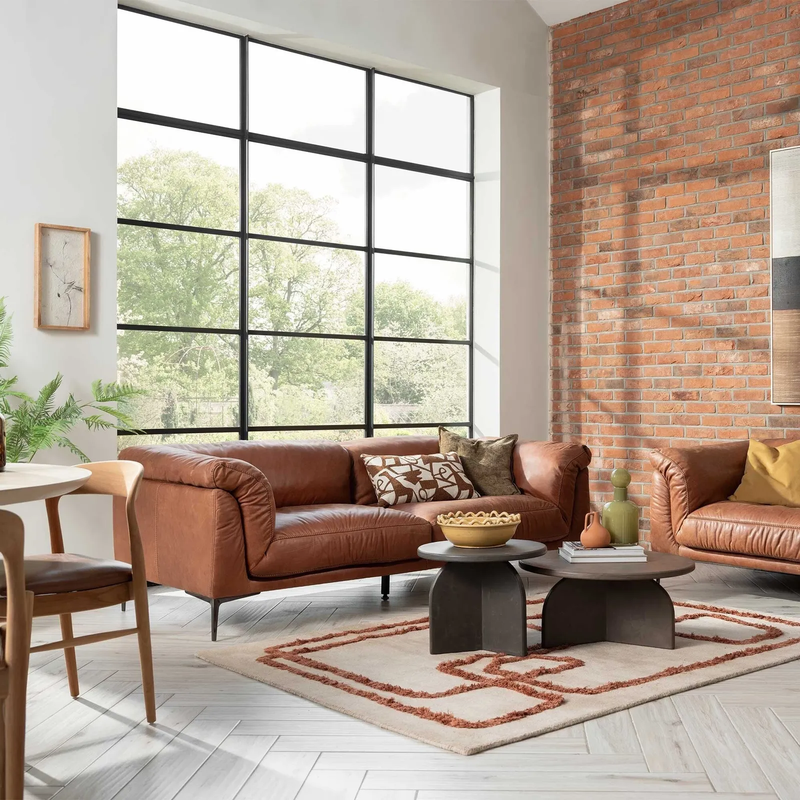 Epping 2 Seater Sofa 186X99X80Cm, Brown Leather | Barker & Stonehouse 3