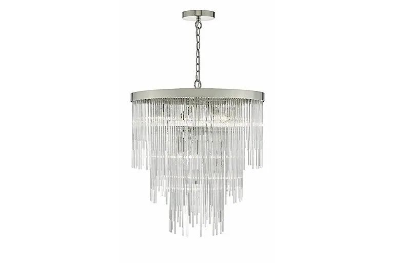 Ada 7 Bulb Pendant Ceiling Light - Clear