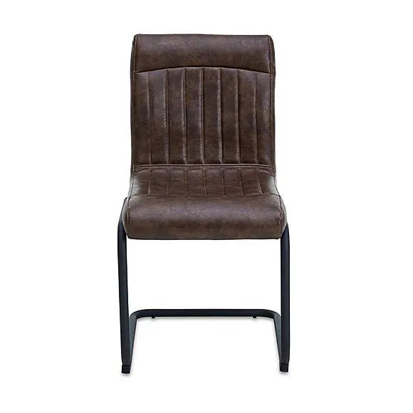 Set of 2 Felix Cantilever Dining Chairs, Faux Leather 2