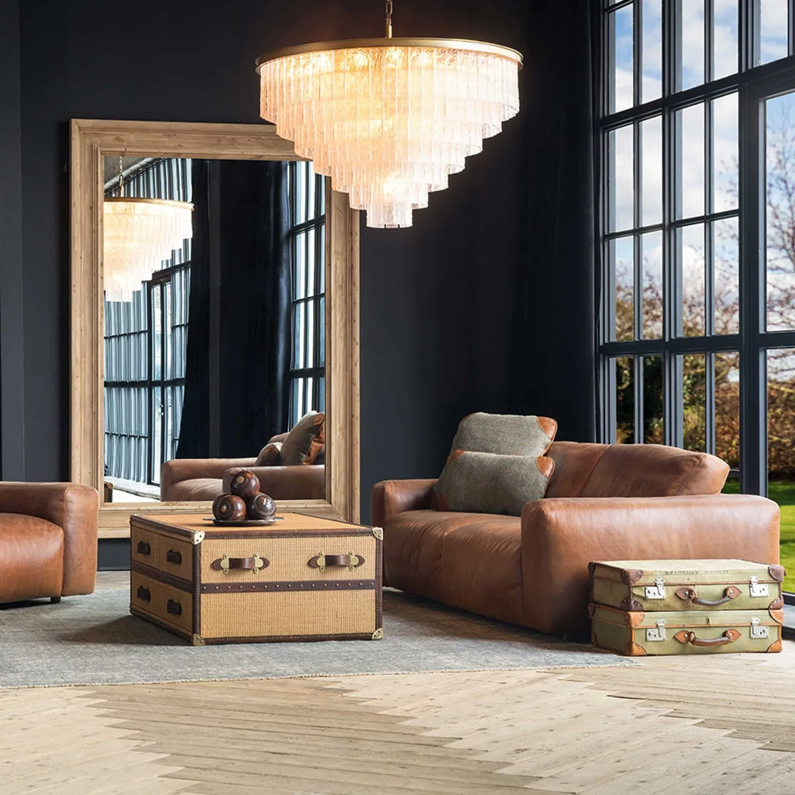 Timothy Oulton Pudgie Recliner Sofa 3 Seater, Brown Leather | Barker & Stonehouse 2