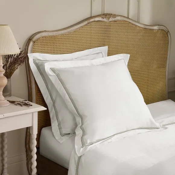 Dorma Rovello Embroidery 100% Cotton Continental Pillowcase 1