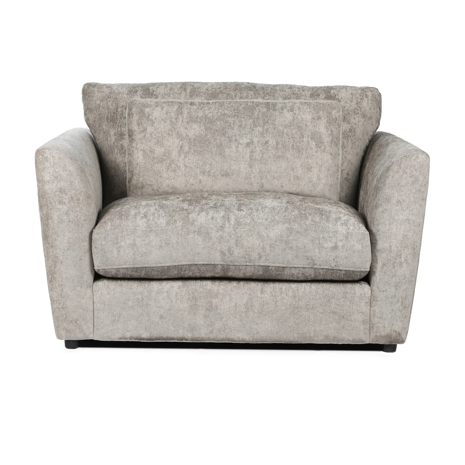 Esther Chenille Snuggle Chair Brown