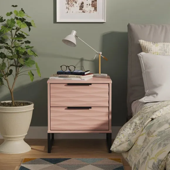 Tuxford 2 Drawer Bedside Table 1