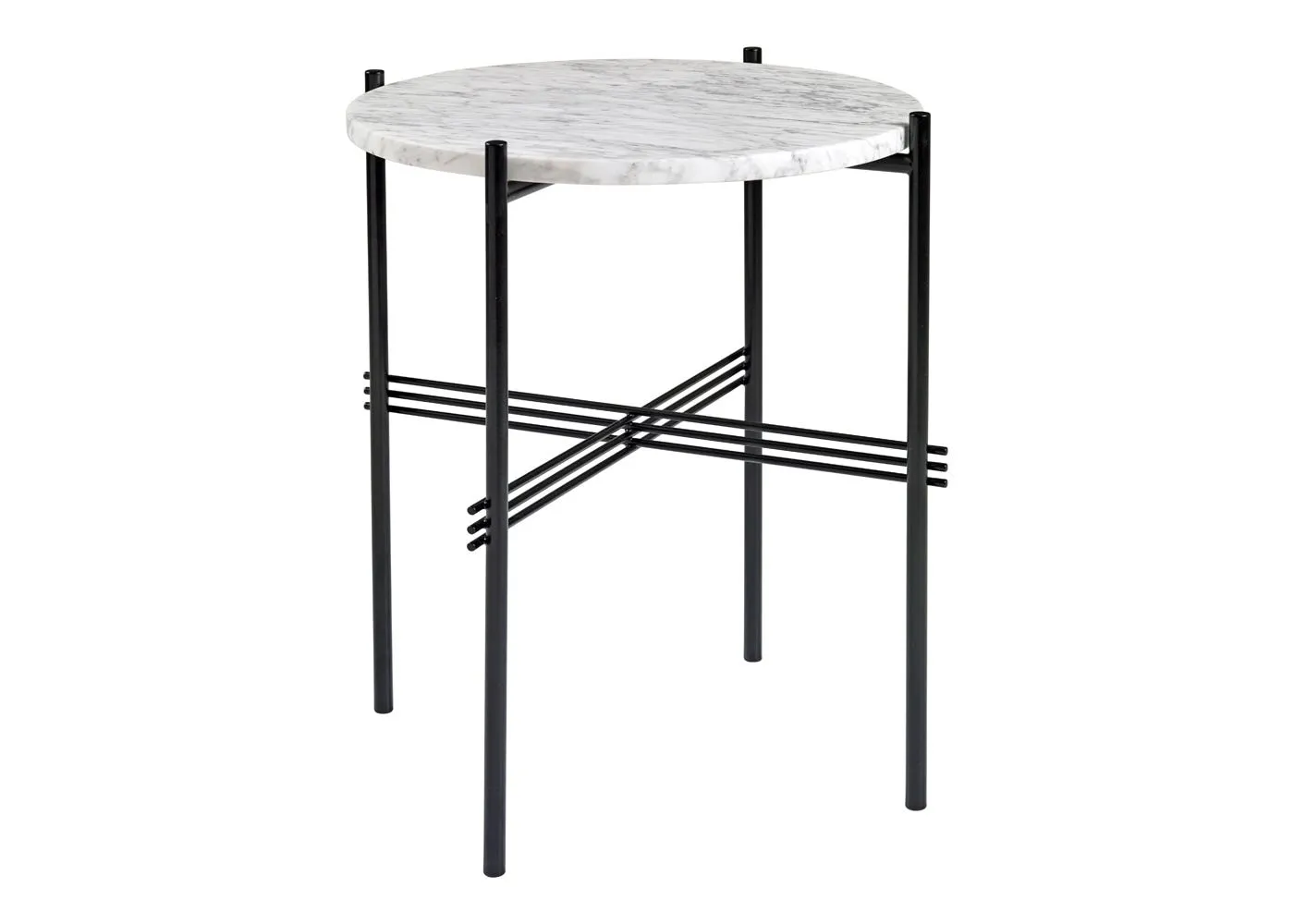Gubi TS Side Table White Carrara Dia. 40cm 1