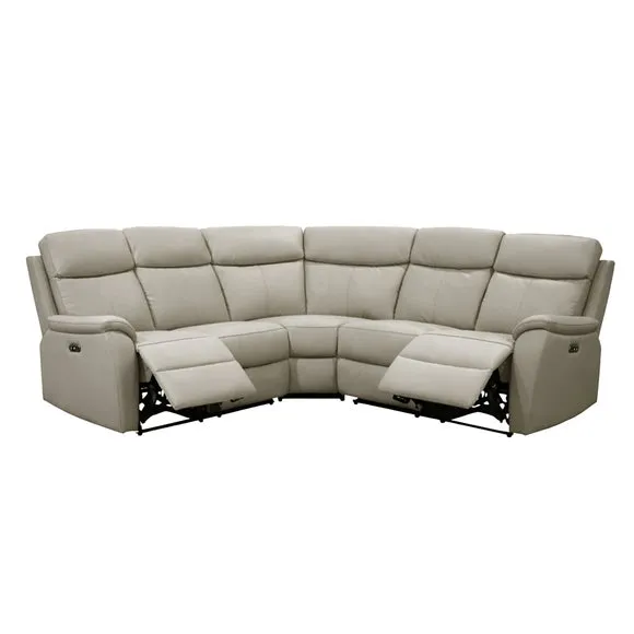 Aspire Kingsmere Leather Power Recliner 5 Seater Corner Sofa 2