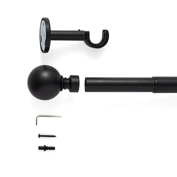 Ashton Extendable Metal Curtain Pole 2