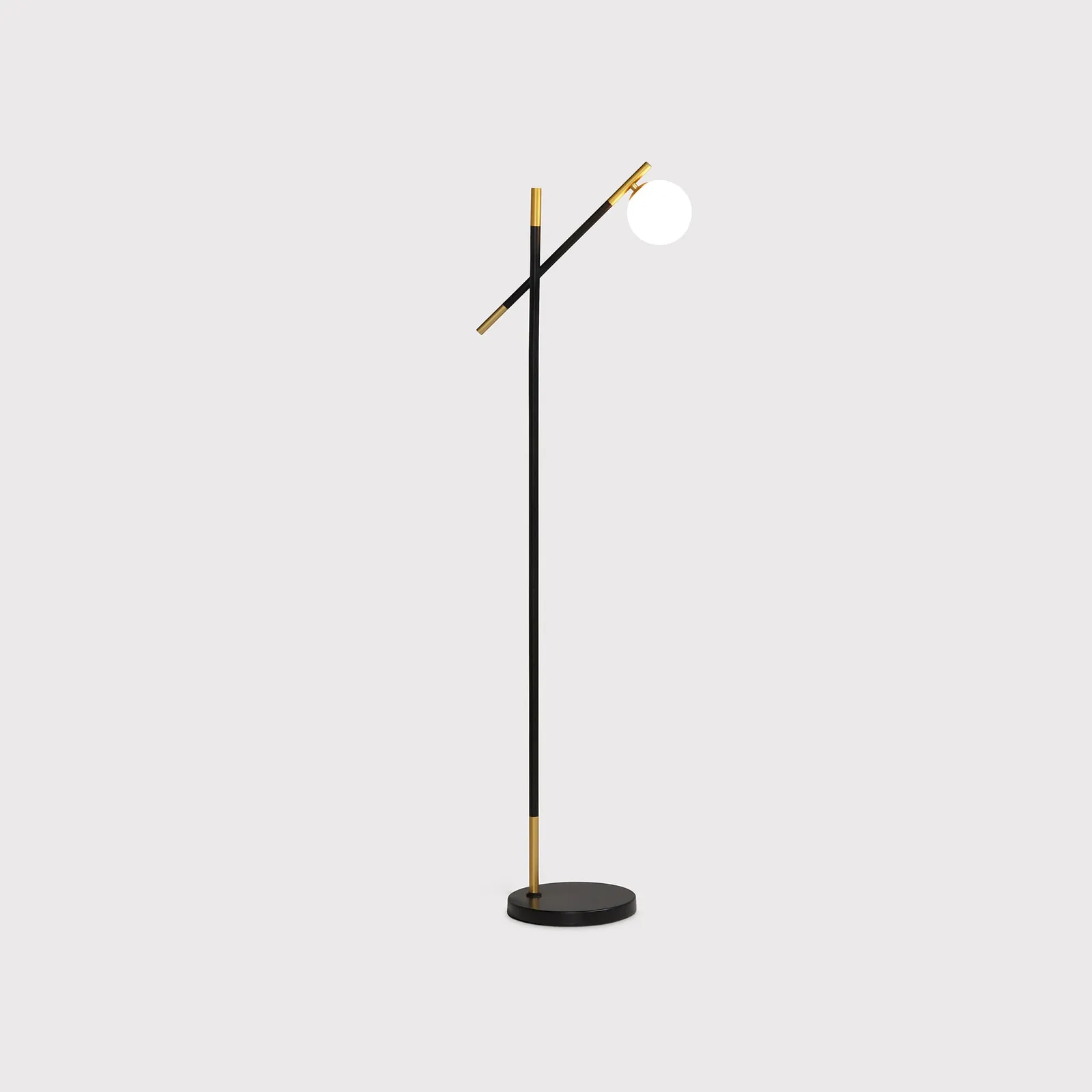 Black & Gold Orb Floor Lamp Metal | Barker & Stonehouse