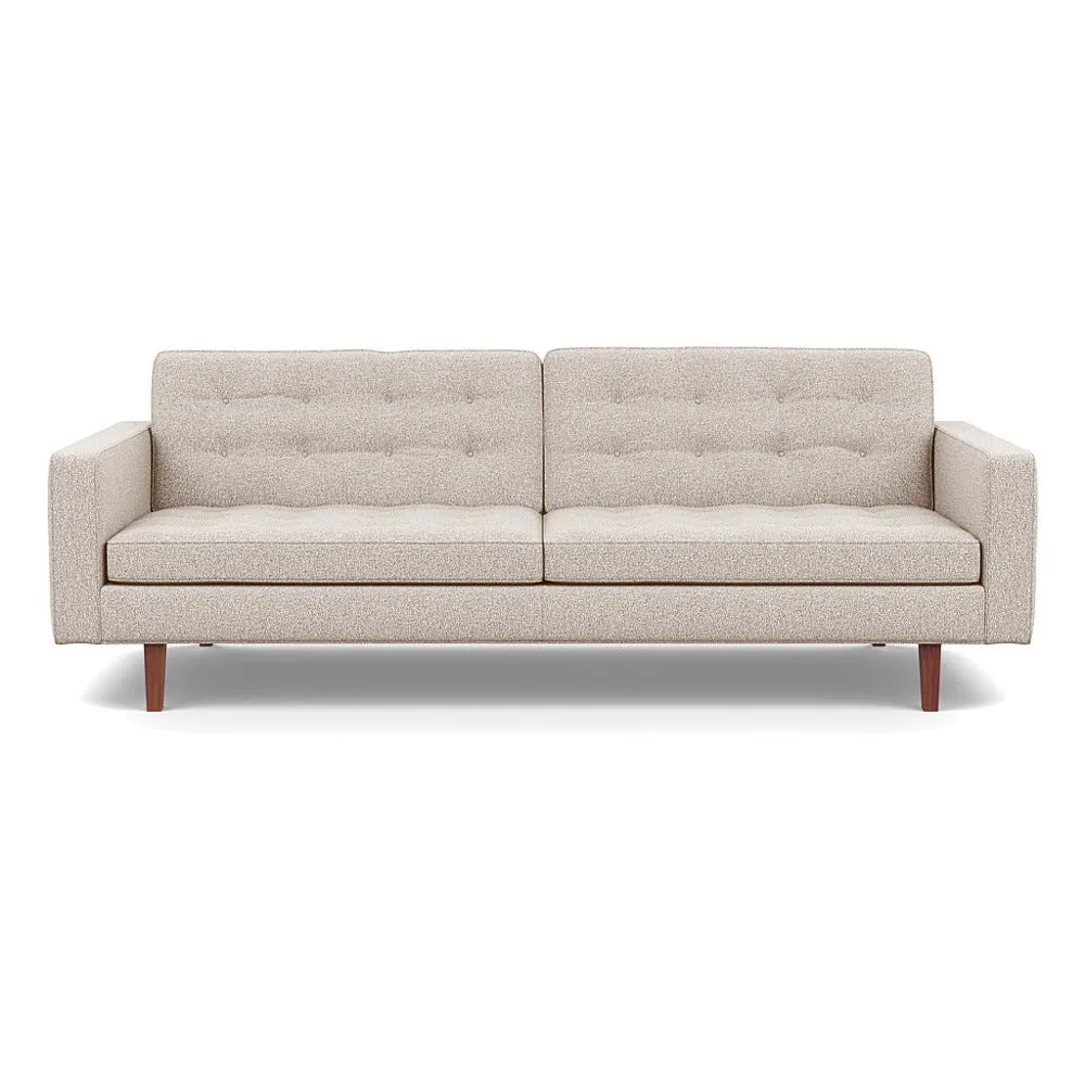 Heal's Hepburn 4 Seater Loop Boucle Taupe Walnut 1