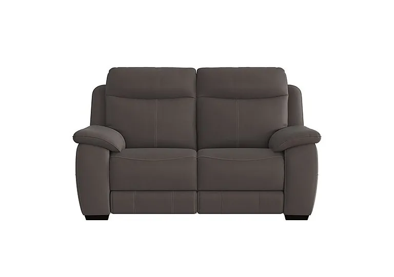 Starlight Express 2 Seater Fabric Recliner Sofa with Power Headrests - Dark Grey