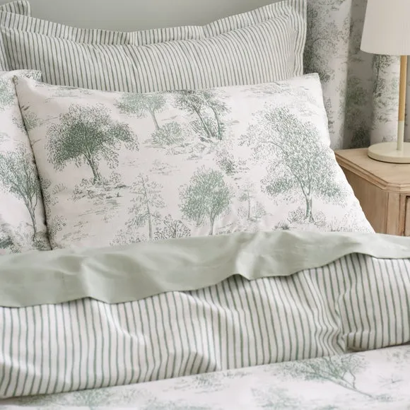 Toile Trees Polycotton Duvet Cover & Pillowcase Set 2