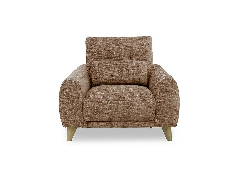 Malmo Fabric Chair - Light Brown