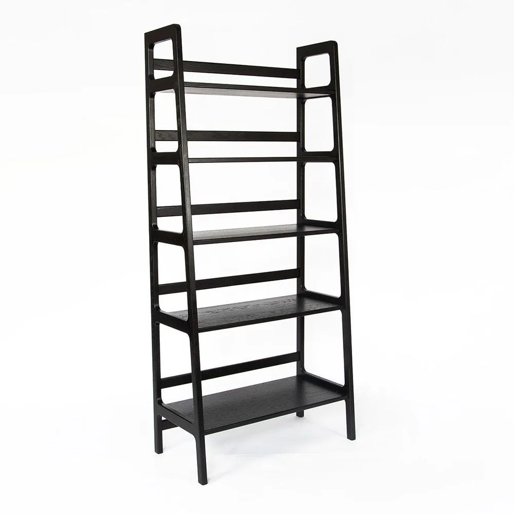 Scp Agnes High Shelving Unit Black Stained Oak 2