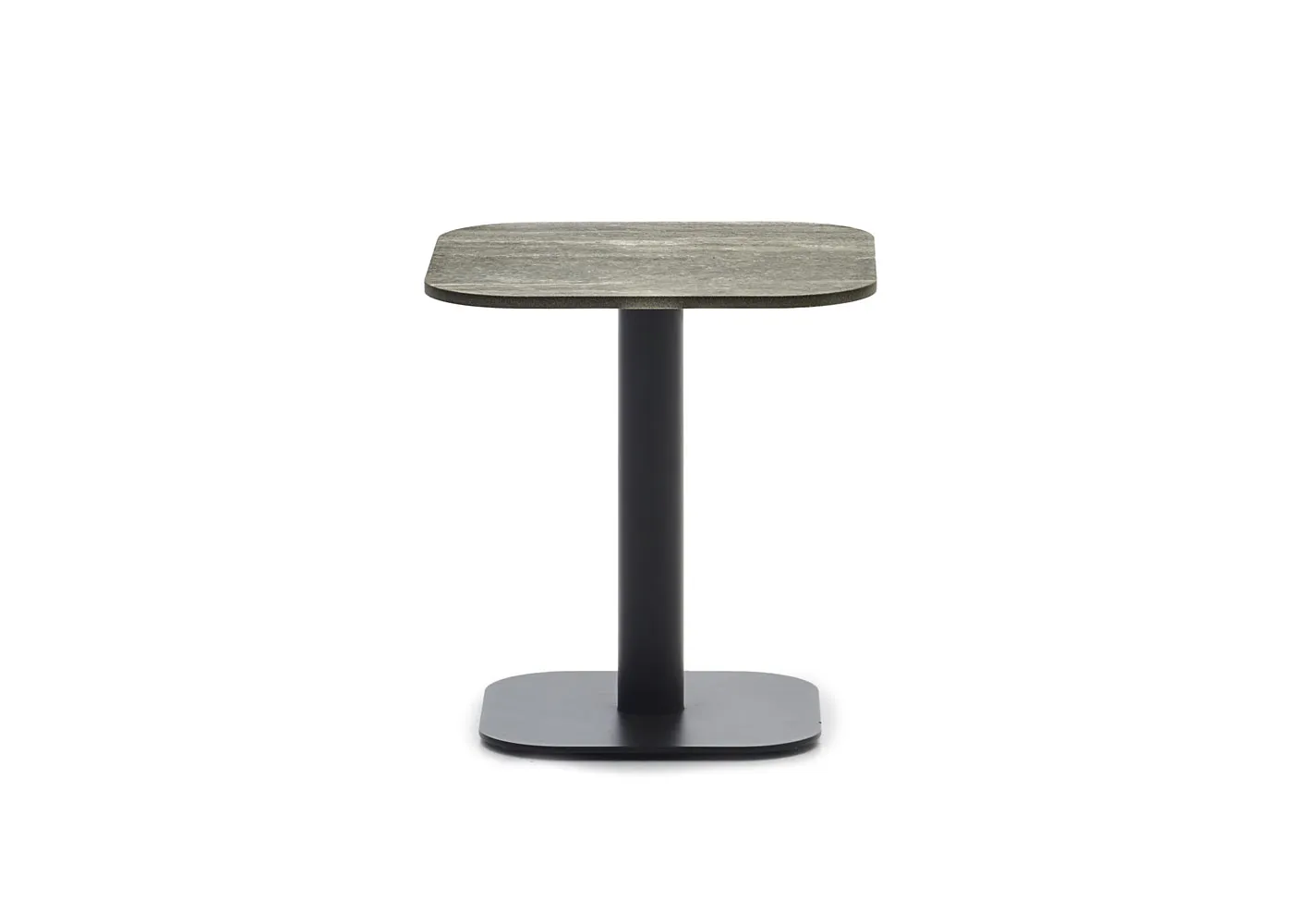 Vincent Sheppard Kodo Outdoor Side Table Fossil Grey Ceramic Flint Top