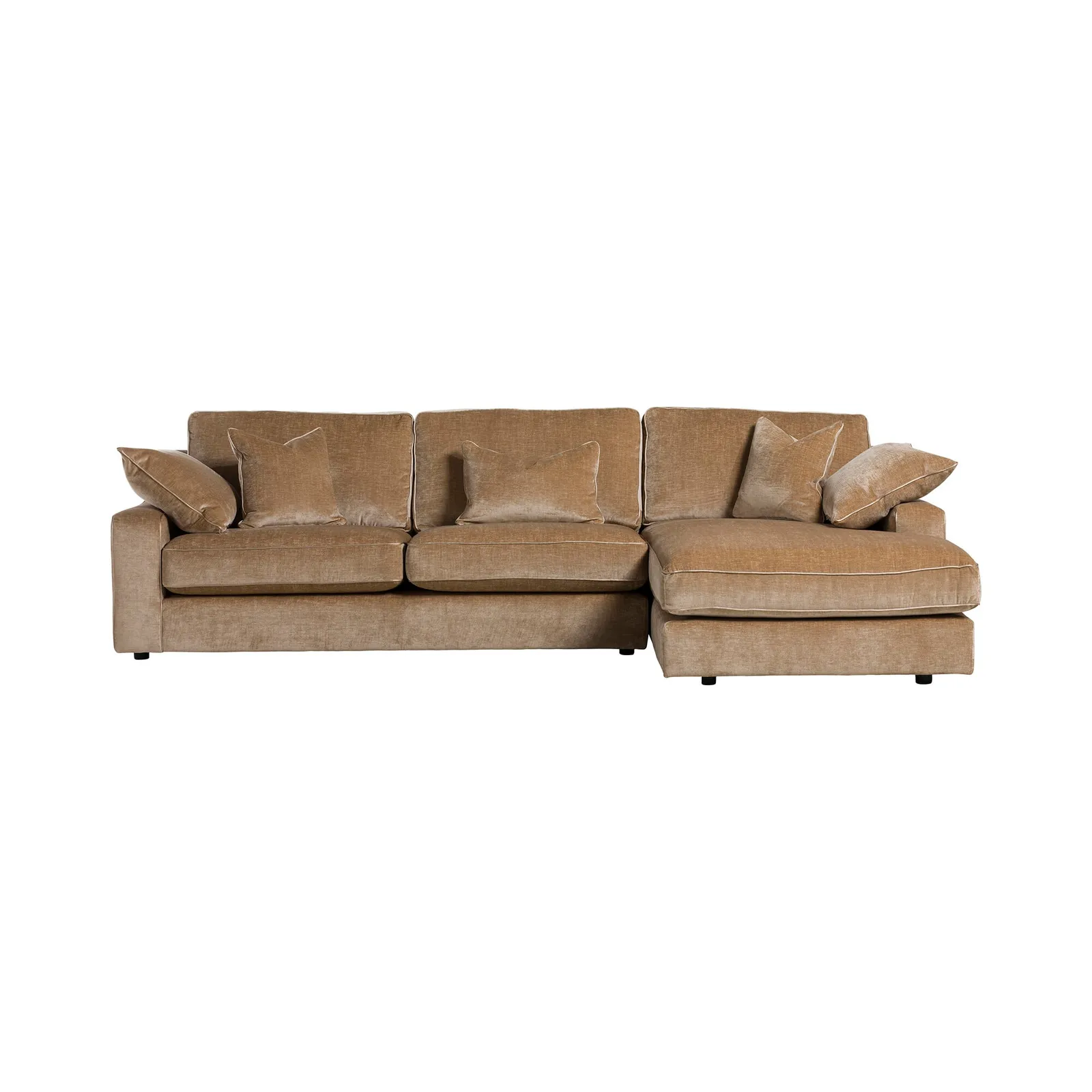Arundel Large Chaise Rhf-Standard Back Corner Sofa, Neutral Fabric | Barker & Stonehouse 3