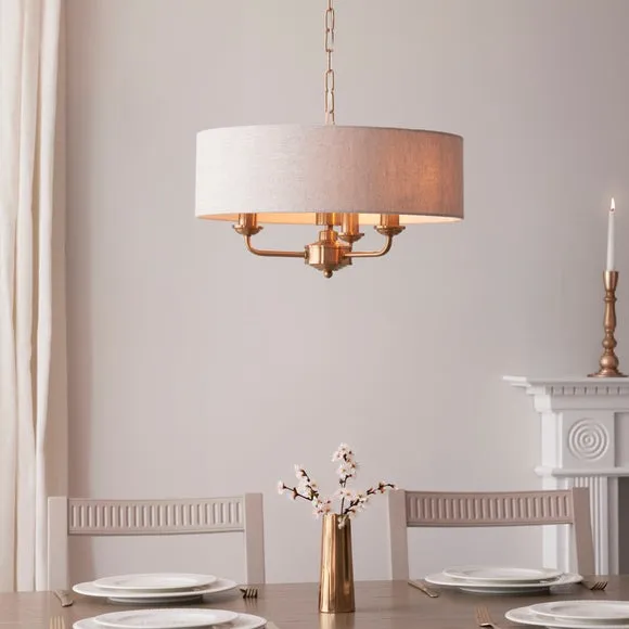 Vogue Sandringham Mid Century 3 Light Adjustable Pendant Light
