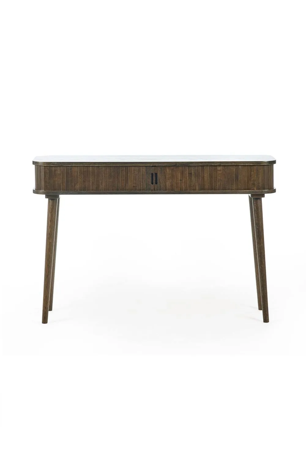 Julian Bowen Arya Console Table with Sliding Door Storage in Dark Brown 5