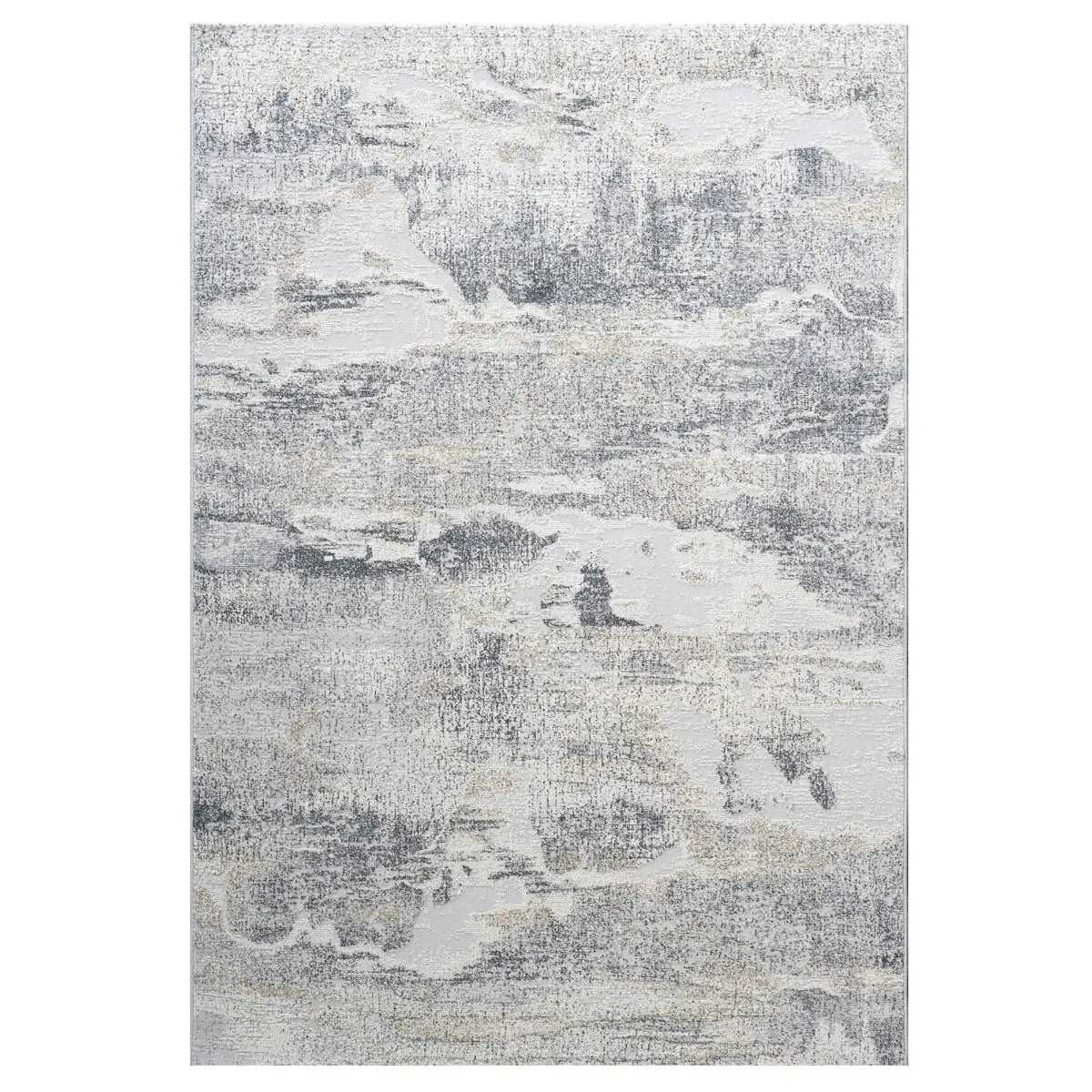 Nula 133X195Cm Rug, Square, Grey Polyester | W133cm | Barker & Stonehouse