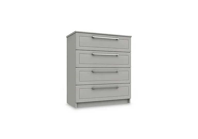 Bexley 4 Drawer Chest - Light Grey