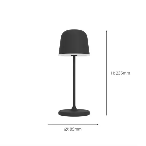 EGLO Mannera Touch Dimmable LED Outdoor Table Lamp 4