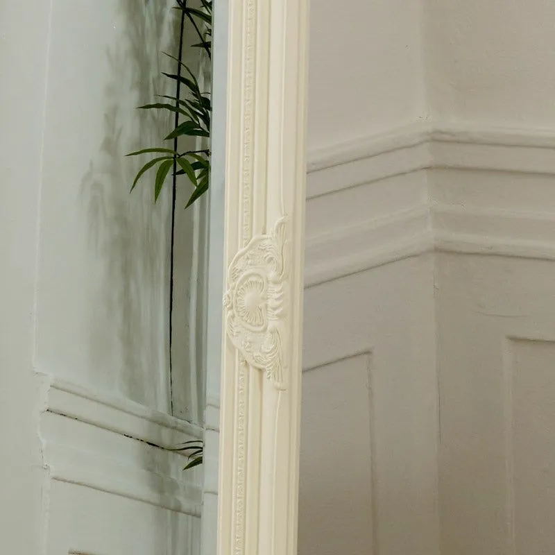 Melody Maison Cream Ornate Tall Slim Mirror 47cm X 142cm 5