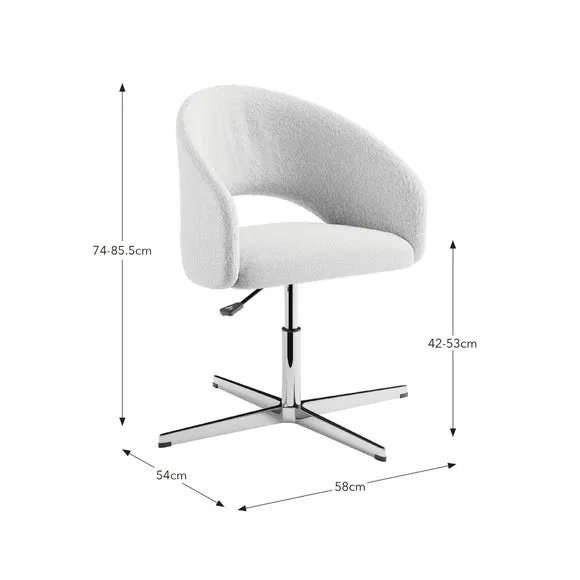 Fergie Boucle Office Chair 6