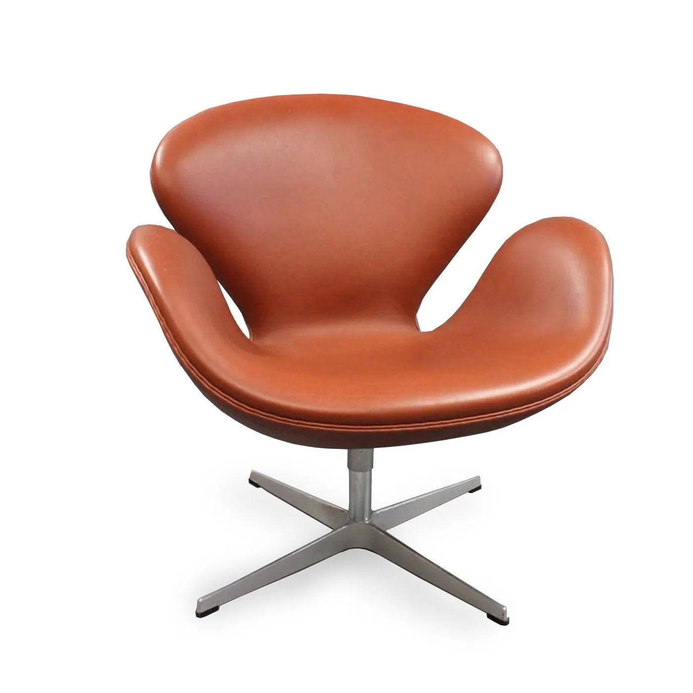 Fritz Hansen Swan Chair Grace Walnut Leather 1
