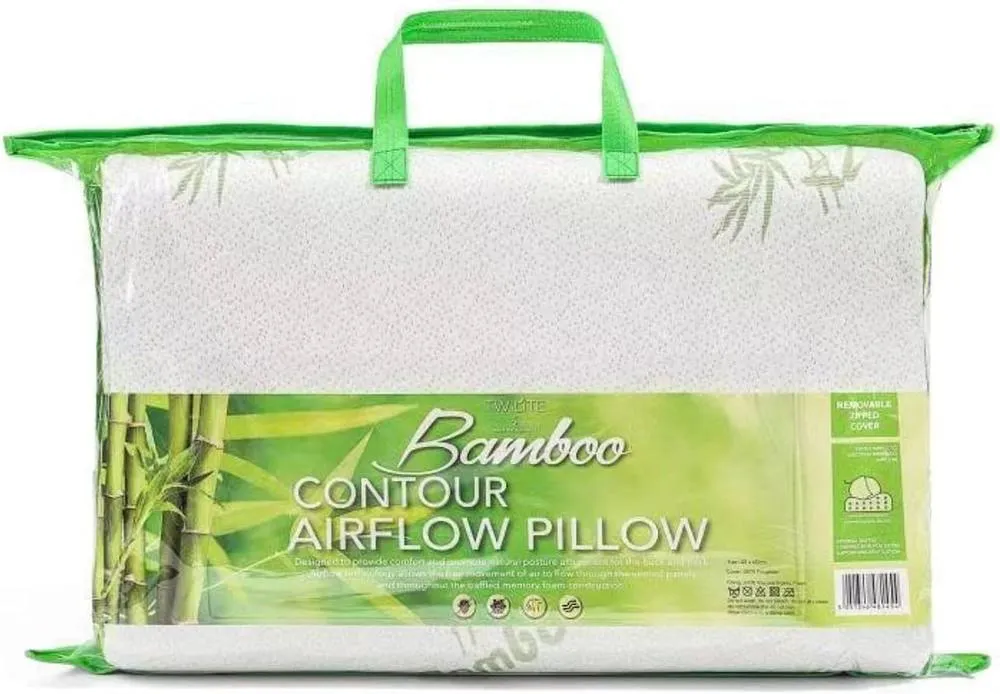 GAVENO CAVAILIA Bamboo Contour Pillow in White 5