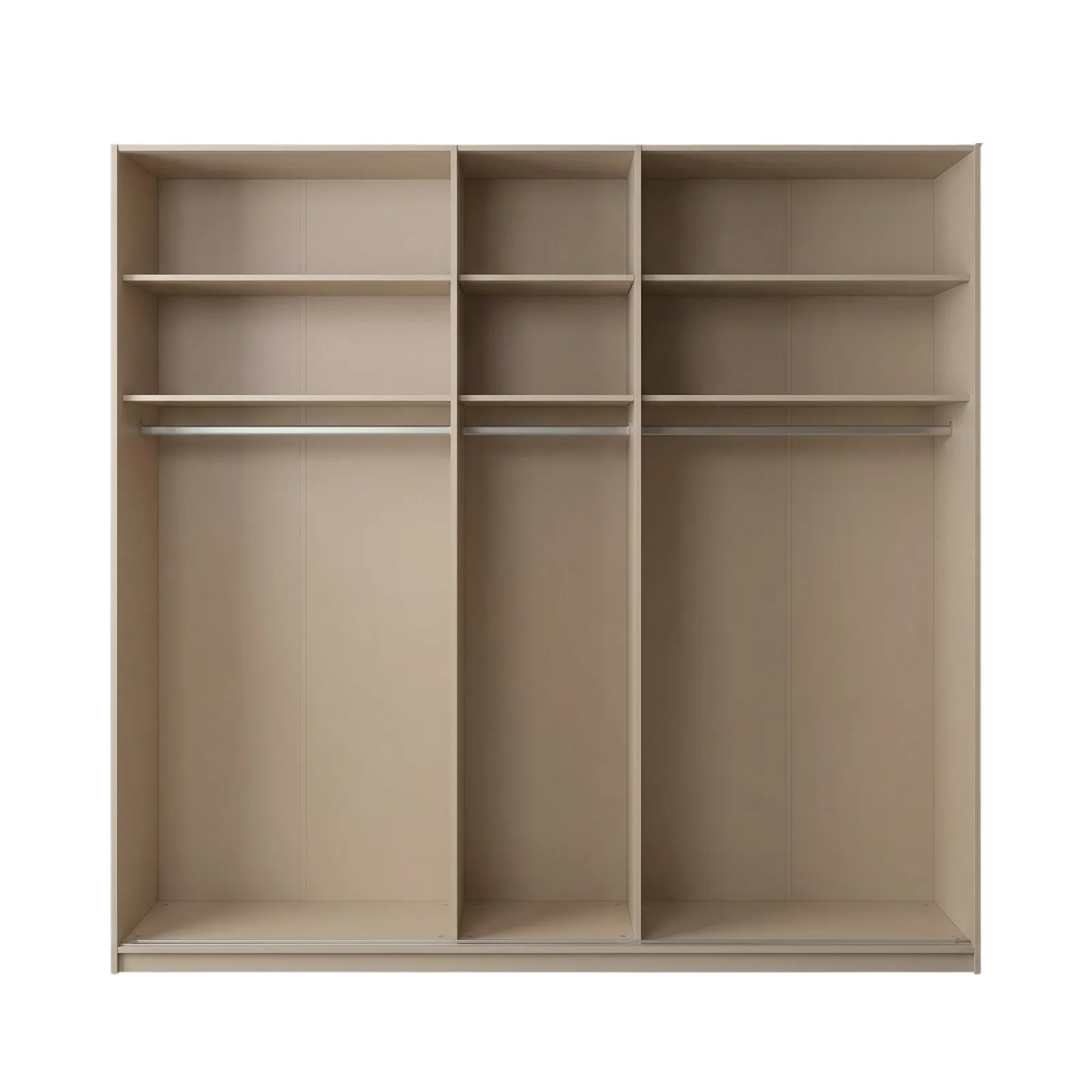 Arvada 5 Door Hinged Wardrobe With Lighting, Neutral Wood | Barker & Stonehouse 4
