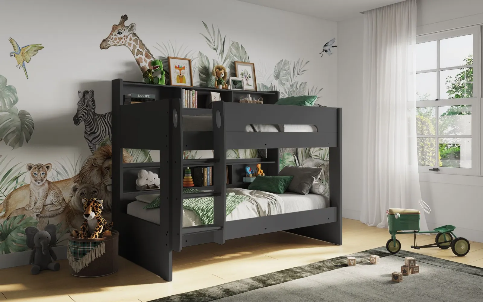 Flair Interstellar Bunk Bed in Grey