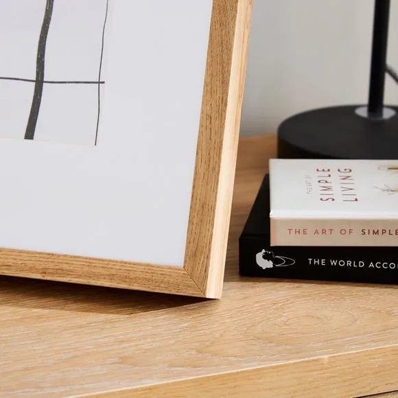 Oversized Mount Square Light Wood Photo Frame 2
