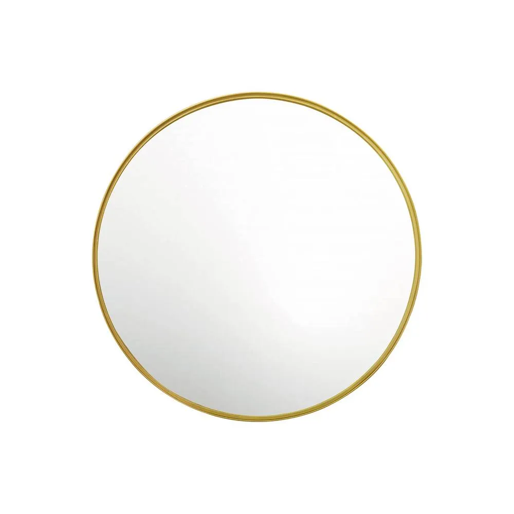 sweeek 60cm round metal mirror in Gold 6