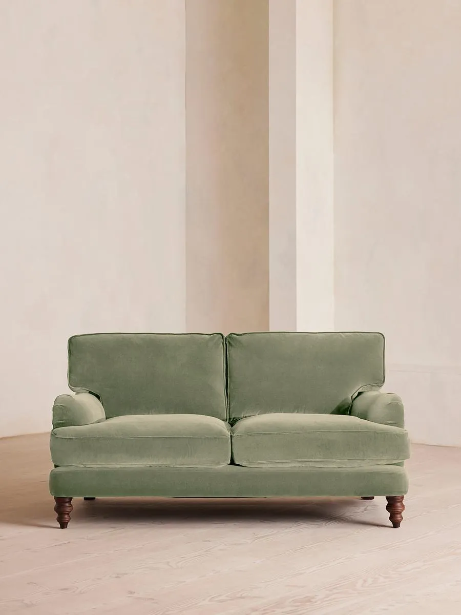 Arundel Two Seater Sofa, Velvet, Seafoam