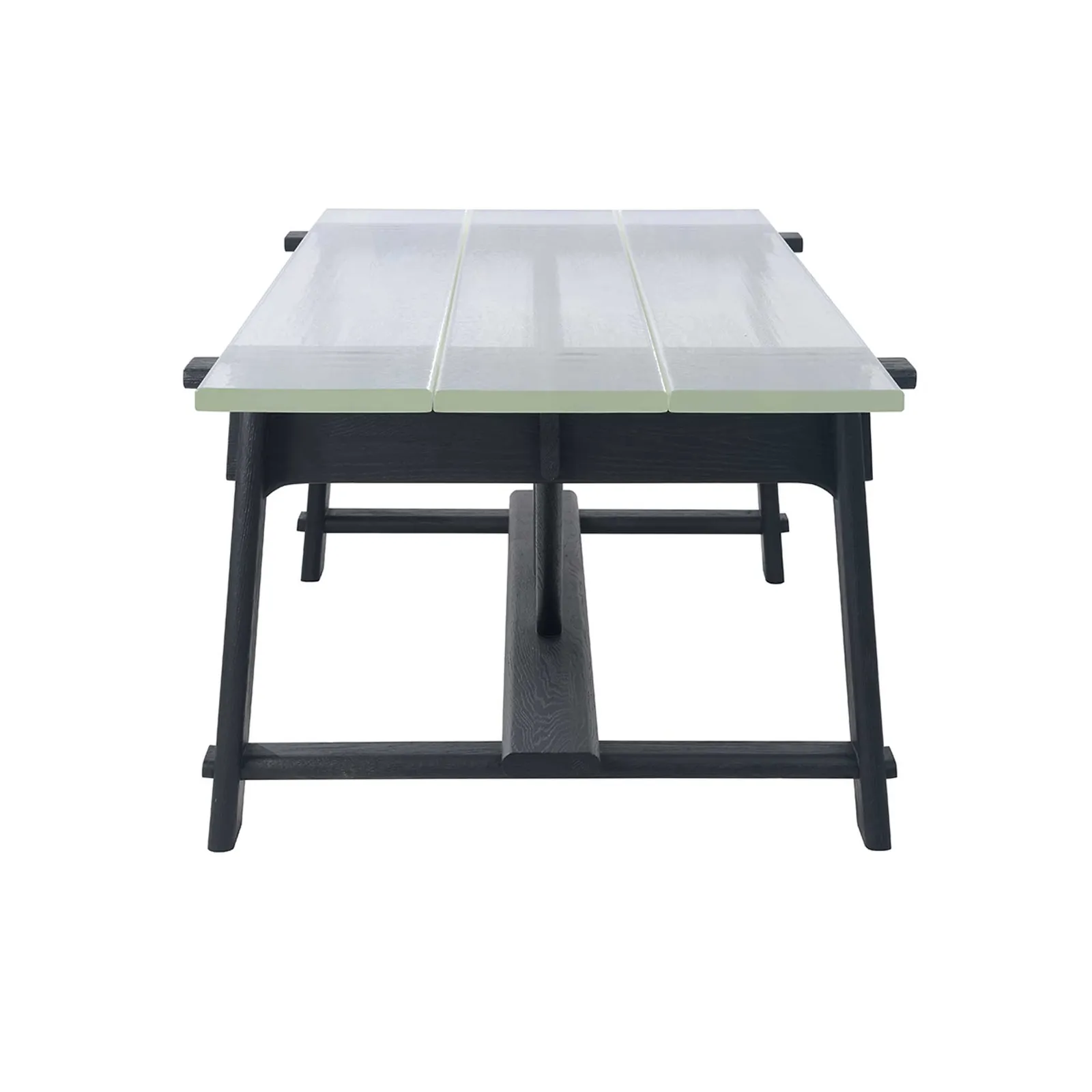 Timothy Oulton Iceberg Dining Table 260Cm, Neutral Glass | W260cm | Barker & Stonehouse 4