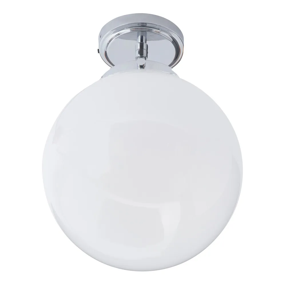 Douro Bathroom Globe Ceiling Light, Chrome 1