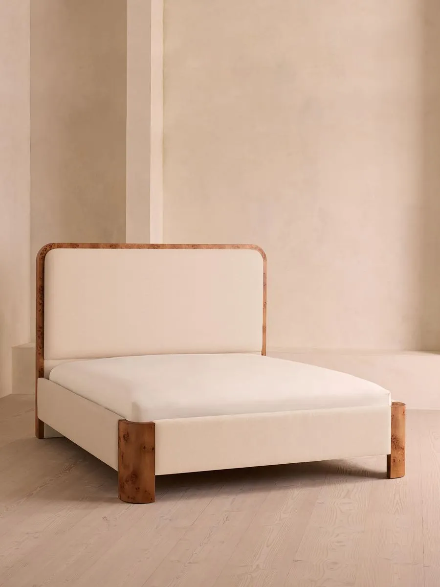 Tremont Bed, King, Linen, Bisque
