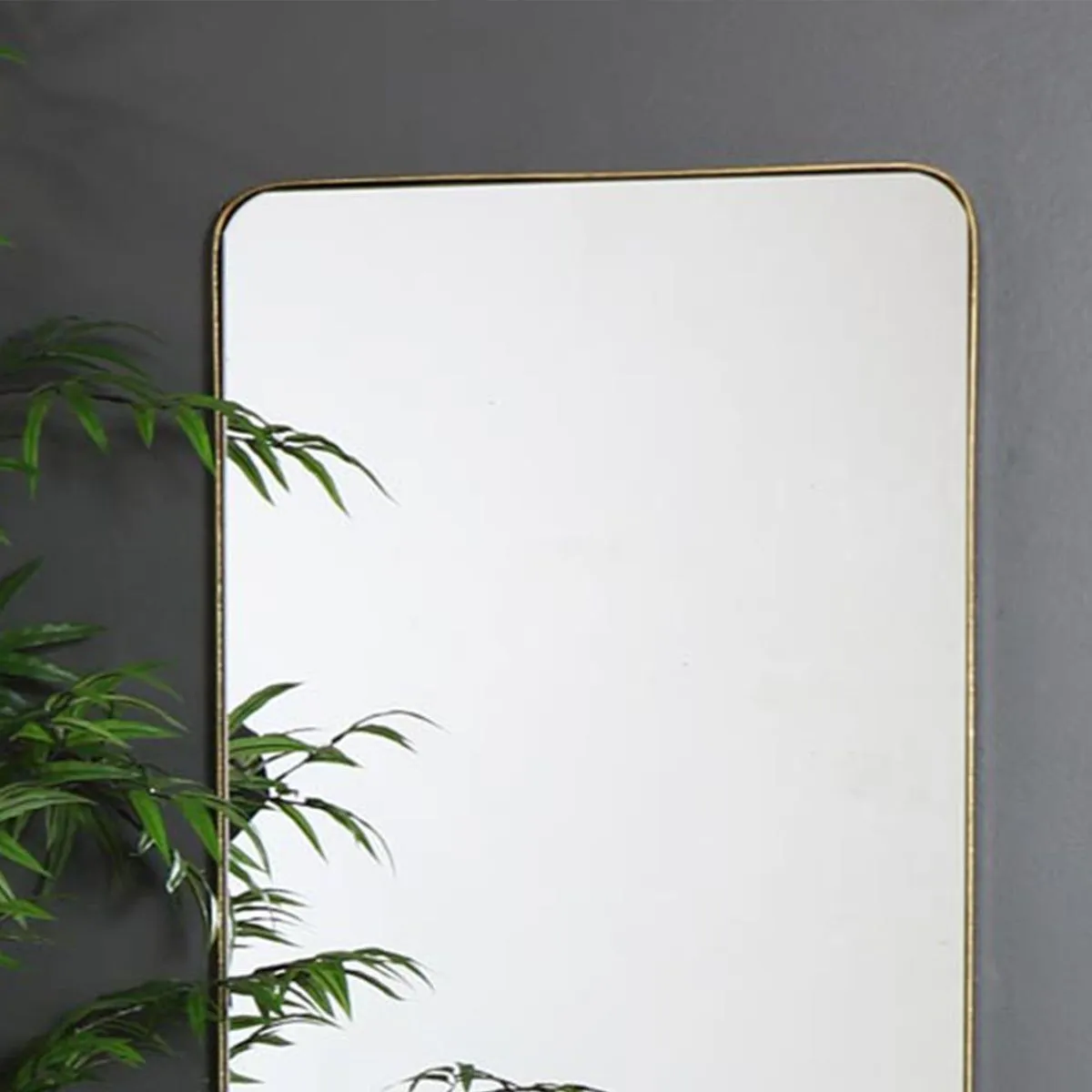 Melody Maison Tall Brushed Gold Wall & Leaner Mirror 47cm X 142cm 6
