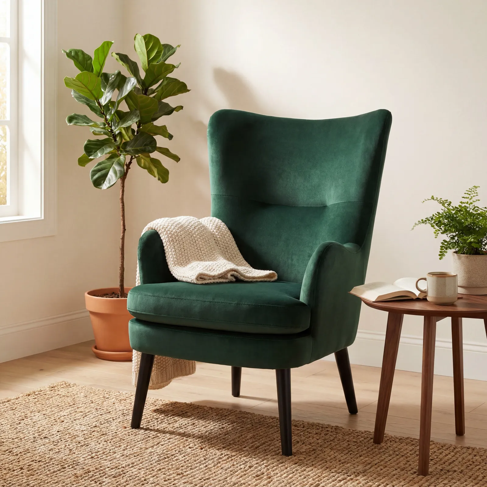 Marcy Armchair, Green Fabric | Barker & Stonehouse 2