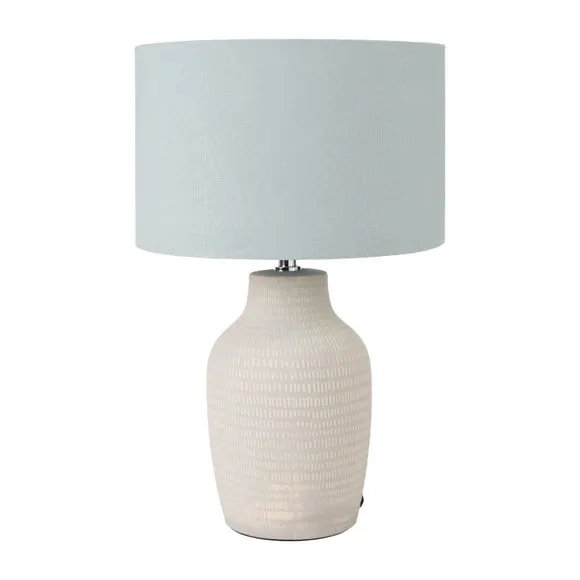 Kai Duck Egg Textured Ceramic Table Lamp 2